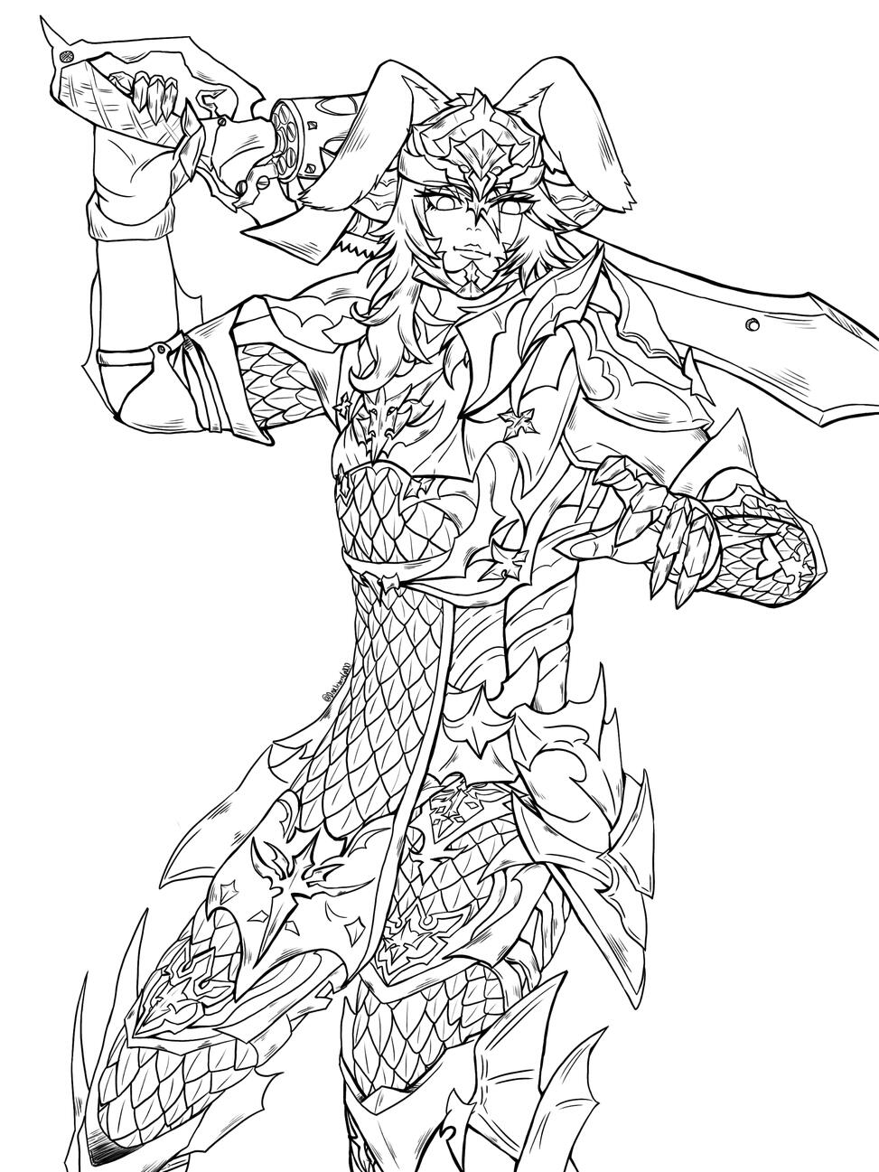 Clean LineArt (Half of any size)